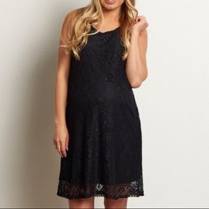Black Lace Maternity Dress